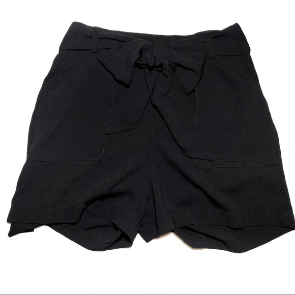 A New Day | Womens S | Black | High-Rise Paper Bag Shorts - Picture 2 of 4